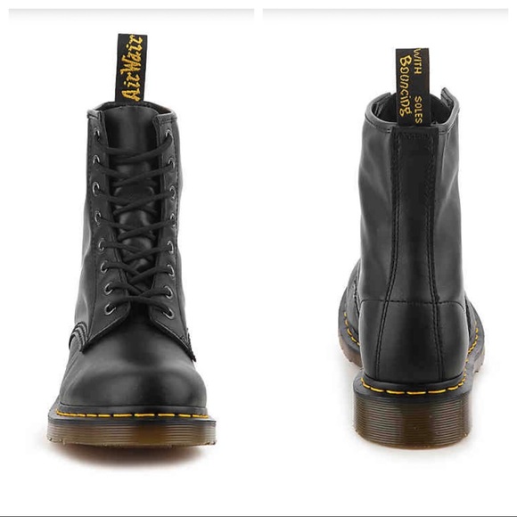 New! Dr Marten 1460 Black Leather Combat Boot - Picture 8 of 12